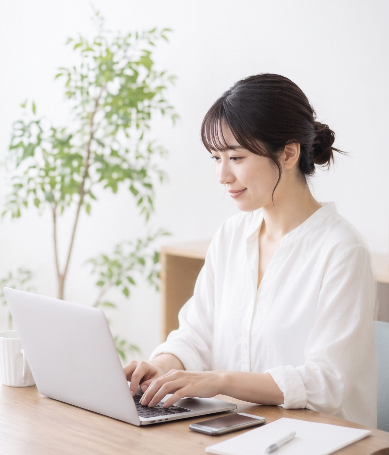 AI チャットボットを使う様子